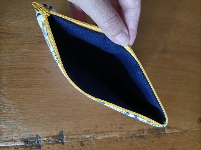 Trousse Zippée Bleu/jaune - TZ/02