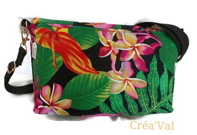 Sac Besace Femme - Fleurs des îles - SBB/08