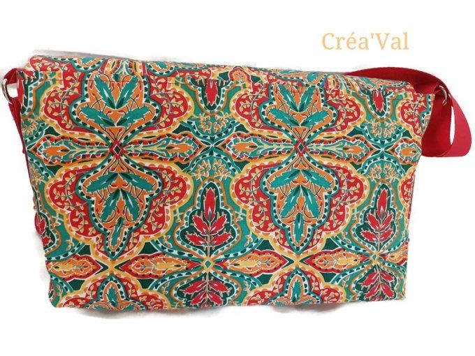 Sac Besace Femme- Mandalas multicolore - SBB/09