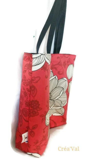 Sac cabas de plage grand format rouge - SP/03