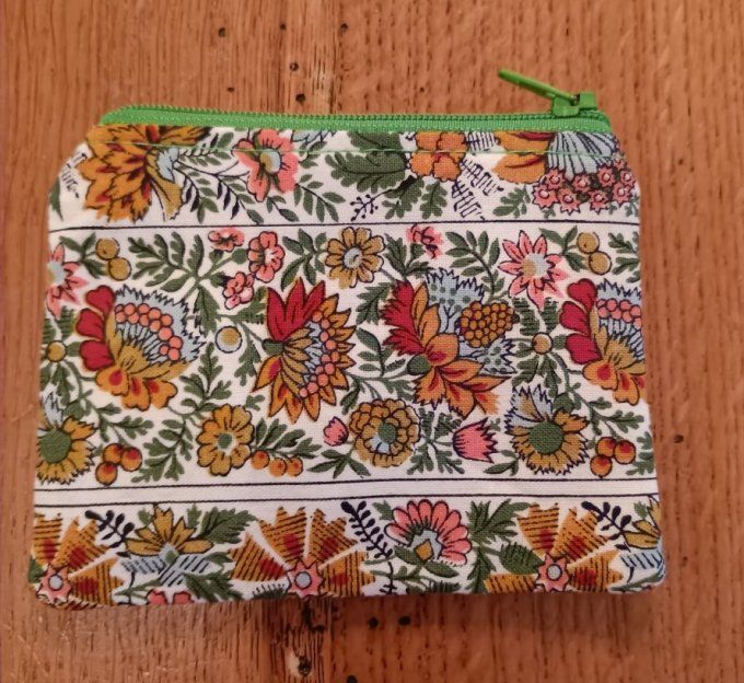 Petite trousse zippée fleurie - TZ/13